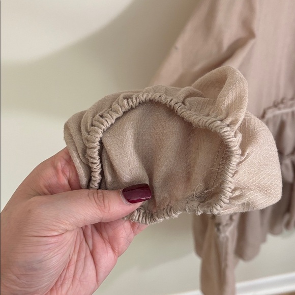 Cato Taupe Layered Blouse - Picture 5 of 6